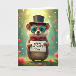 Schicker Felliger Vatertag Grußkarte Karte
