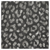 Schicker, girly, glänzender schwarzer Cheetah-Druc Stoff (Muster)