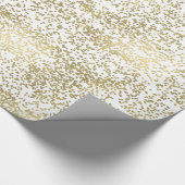 Schicker GoldConfetti Geschenkpapier (Ecke)