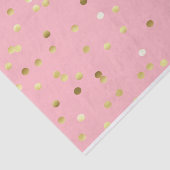 Schicker GoldfolieConfetti hellrosa Seidenpapier (Ausschnitt)