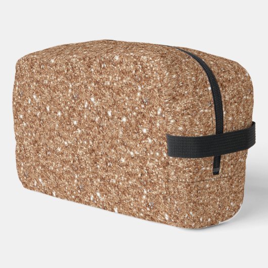 Schicker Goldglitter Waschbeutel (Linke Seite)
