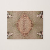 Schicker helles TAN-Pfirsich-moderne Ruhe Puzzle (Horizontal)