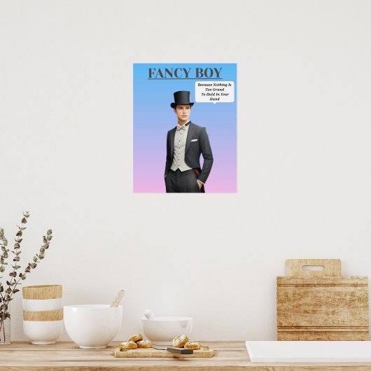 SCHICKER JUNGE POSTER (Küche)