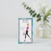 Schicker Käufer, persönliche Käufer-Visitenkarte Visitenkarte (Stehend Vorderseite)