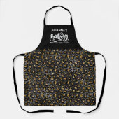 Schicker Leopard-Bäckerschürze für Bäcker Schürze (Vorderseite)