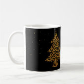 Schicker Leopard-Baum-Feiertagsbecher Kaffeetasse (Links)