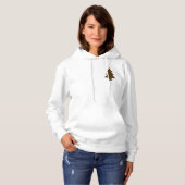 Schicker Leopard-Christmasbaum Hoodie (Vorne ganz)