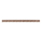 Schicker Leopard-Druck-elegantes Tier Satinband (Vorderseite)