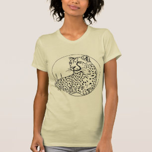 Schicker Leopard – Kühner und stilvoller Alltagslo T-Shirt