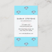 Schicker Lippendiamant Girly Visitenkarte (Rückseite)