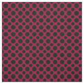 Schicker Merlot/schwarze Tupfen Burgunders Stoff (Muster)