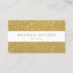 Schicker moderner goldener Glitter Visitenkarte
