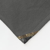 Schicker moderner Goldmarmor und schwarzes Fleecedecke (Ecke)