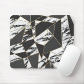 Schicker moderner Goldmarmor und schwarzes Mousepad (Mit Mouse)