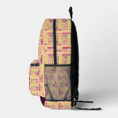 Schicker monogrammierter Urlaubsschulrucksack Bedruckter Rucksack (Rechts)