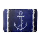 schicker nautischer Anker der Strandschifffahrt Badematte (Vorderseite)