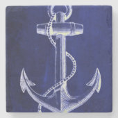 schicker nautischer Anker der Strandschifffahrt Steinuntersetzer (Vorderseite)