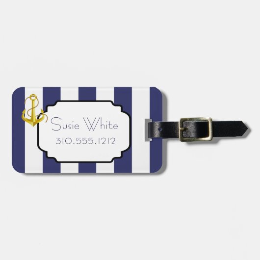 Schicker nautischGepäckanhänger Gepäckanhänger (Vorderseite horizontal)