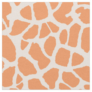 Schicker orange Giraffen-Druck-Girly Tiermuster Stoff