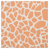 Schicker orange Giraffen-Druck-Girly Tiermuster Stoff (Muster)