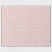 Schicker Pastell erröten rosa ikat Stammes- Geschenkpapier (Flach)