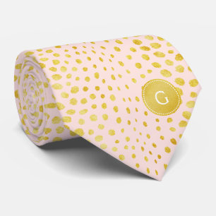 Schicker rosa falscher Gold-Glitter-Cheetah-Druck- Krawatte