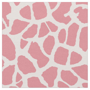 Schicker rosa Giraffen-Druck-Girly Tiermuster Stoff
