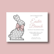 Schicker rosa Osterhasen-Osterbrunch