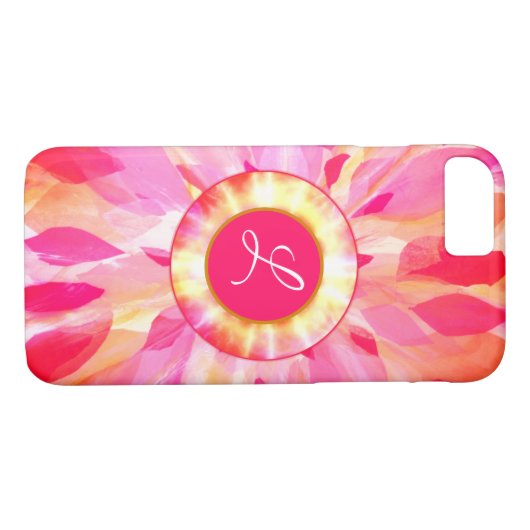 Schicker rosa Strahlen iPhone iPad Fall Case-Mate iPhone Hülle (Rückseite (Horizontal))