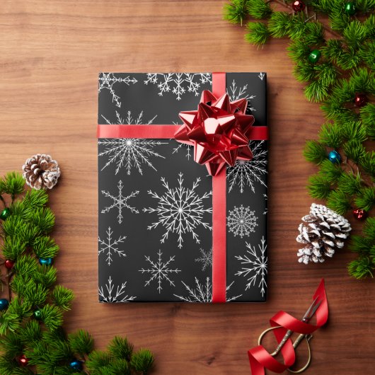 Schicker Schneesturm Geschenkpapier (Feiertagsgeschenk)