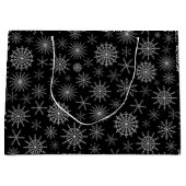 Schicker Schneesturm Große Geschenktüte (Vorderseite)