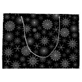Schicker Schneesturm Große Geschenktüte (Rückseite)