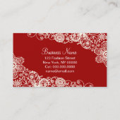 Schicker Schuh - ÄNDERN Sie FARBE Visitenkarte (Rückseite)