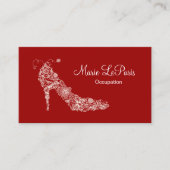 Schicker Schuh - ÄNDERN Sie FARBE Visitenkarte (Vorderseite)