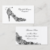 Schicker Schuh - ÄNDERN Sie FARBE Visitenkarte (Vorne/Hinten)