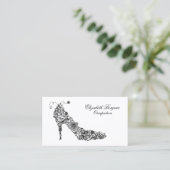 Schicker Schuh - ÄNDERN Sie FARBE Visitenkarte (Stehend Vorderseite)