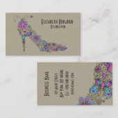 Schicker Schuh - (Größen-Wahl-) Visitenkarten Visitenkarte (Vorne/Hinten)