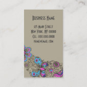 Schicker Schuh - (Größen-Wahl-) Visitenkarten Visitenkarte (Rückseite)