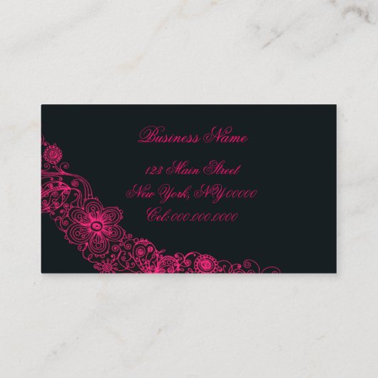 Schicker Schuh (mehr Wahlen) - Visitenkarte (Rückseite)