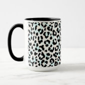 Schicker Schwarzweiss-Geparddruck Tasse (Links)