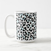 Schicker Schwarzweiss-Geparddruck Tasse (Links)