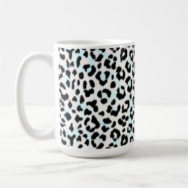 Schicker Schwarzweiss-Geparddruck Tasse