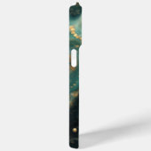 Schicker Smaragdgrüner Malachit Gold Glitter Desig Case-Mate iPhone Hülle (Rückseite / Rechts)