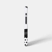 Schicker Sonnenblumen-Polka-Dot iPhone Hülle (Linke Seite)