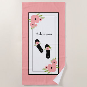 SCHICKER STRAND TOWEL_ " LEBEND DER TRAUM" MIT STRANDTUCH