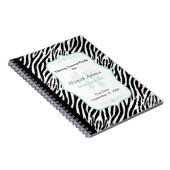 Schicker tadelloser Zebra-Mama-Rat, damit die Notizblock (Rechte Seite)