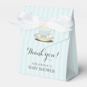 Schicker Teacup im blauen Geschenkschachtel