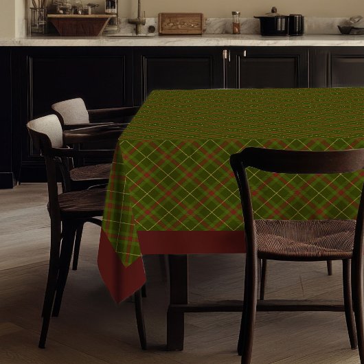 Schicker Thanksgiving-Tartan-Tischdecke Rustikaler Tischdecke