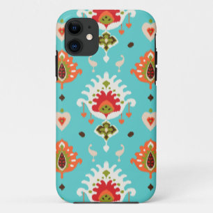 Schicker vibrierender Türkis Stammes- ikat Druck Case-Mate iPhone Hülle