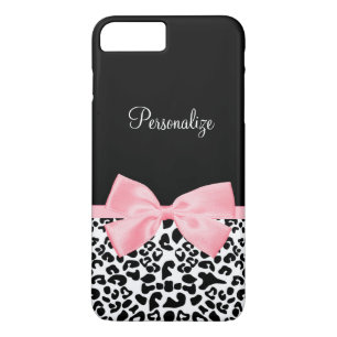 Schicker wahrer rosa Band-Bogen-Leopard-Druck mit Case-Mate iPhone Hülle